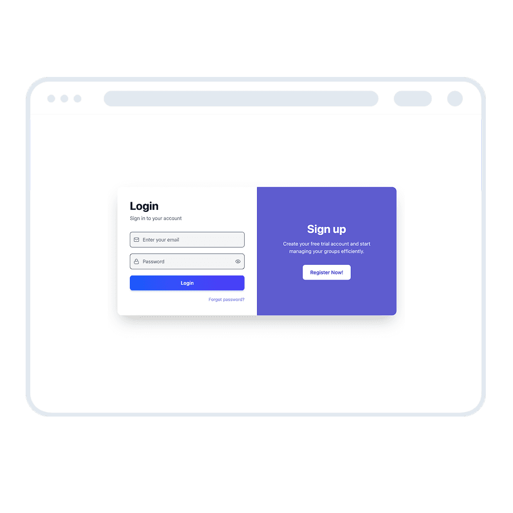 Log in to your Group Leads account